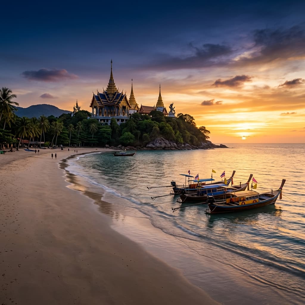 Thailand Sunset Background